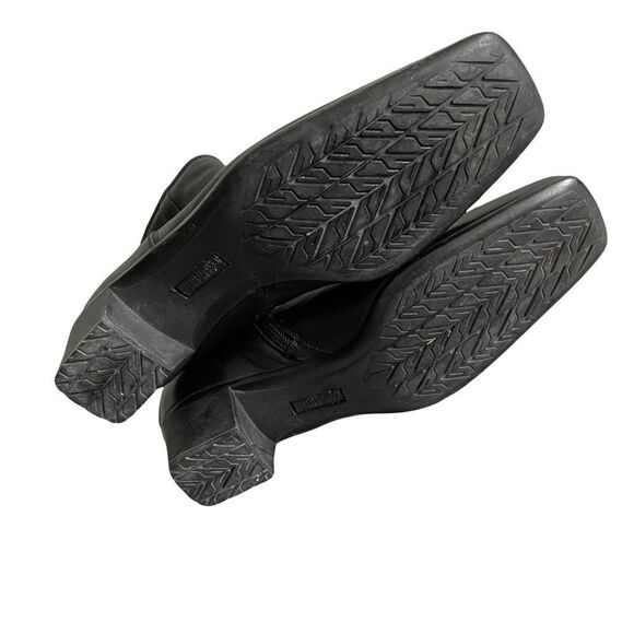 SESTO MEUCCI Italy Leather Insulated Square Toe Winter Ankle Boot Black - Picture 9 of 10